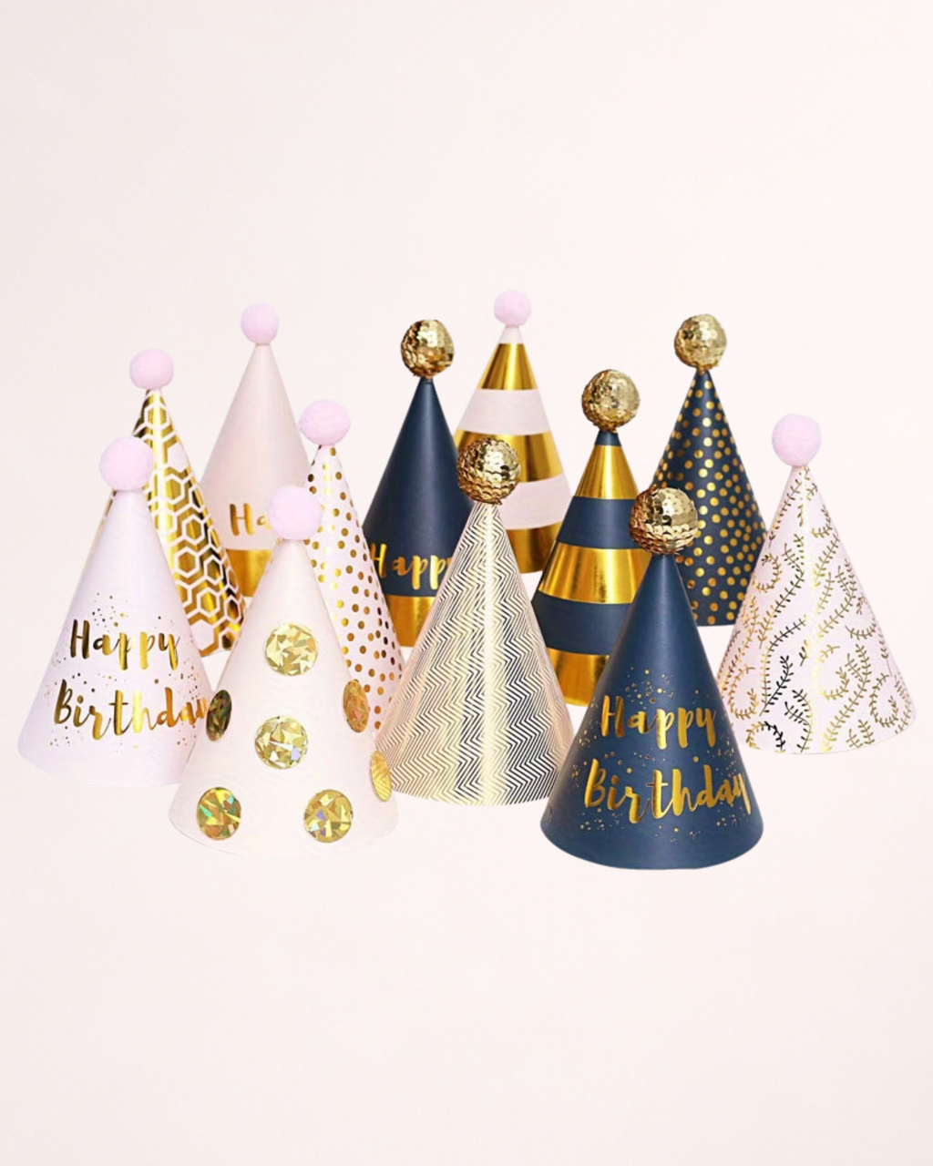 Coifuri party Happy Birthday – Set 12 bucăți