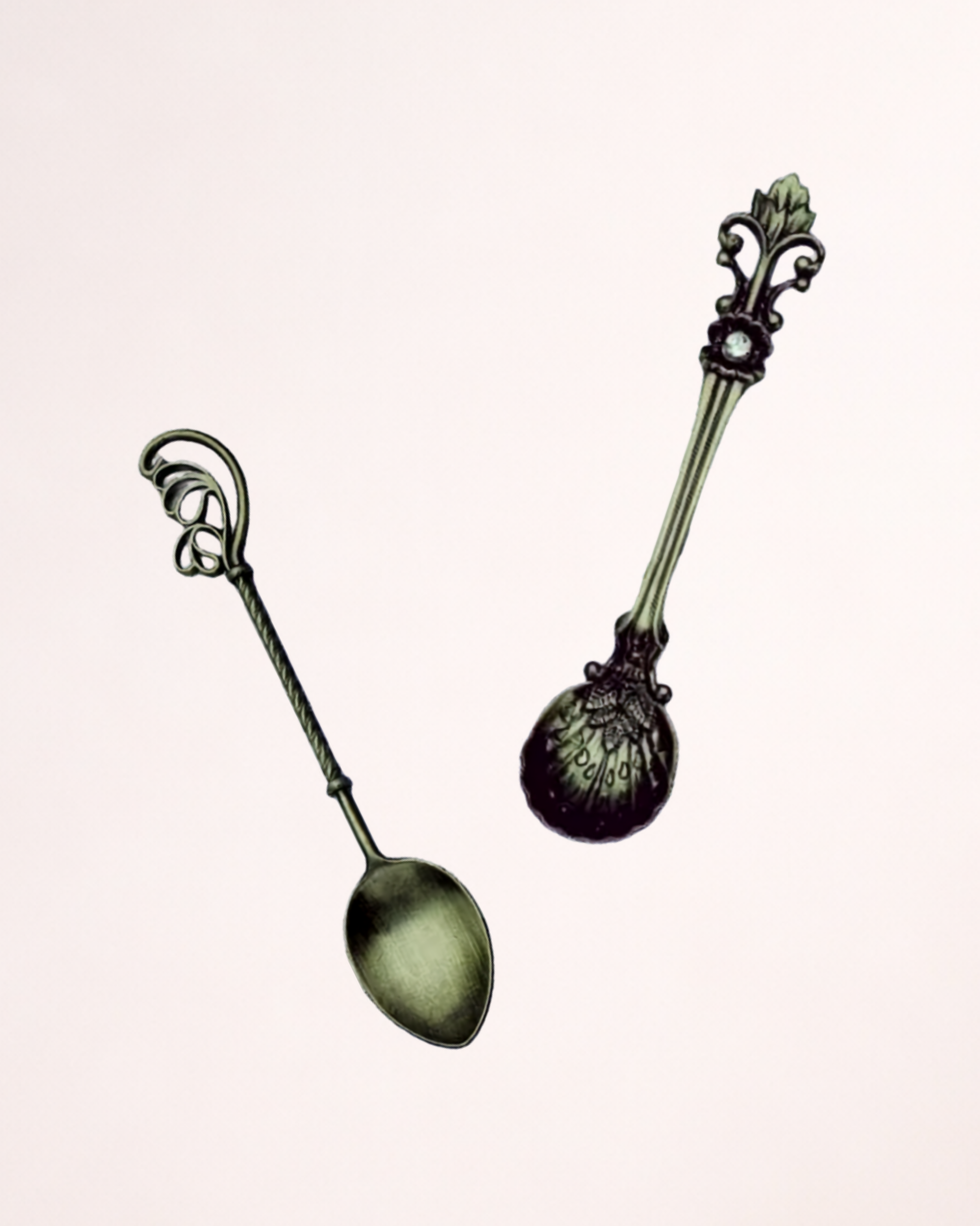 Set 4 lingurițe pentru desert – Design vintage