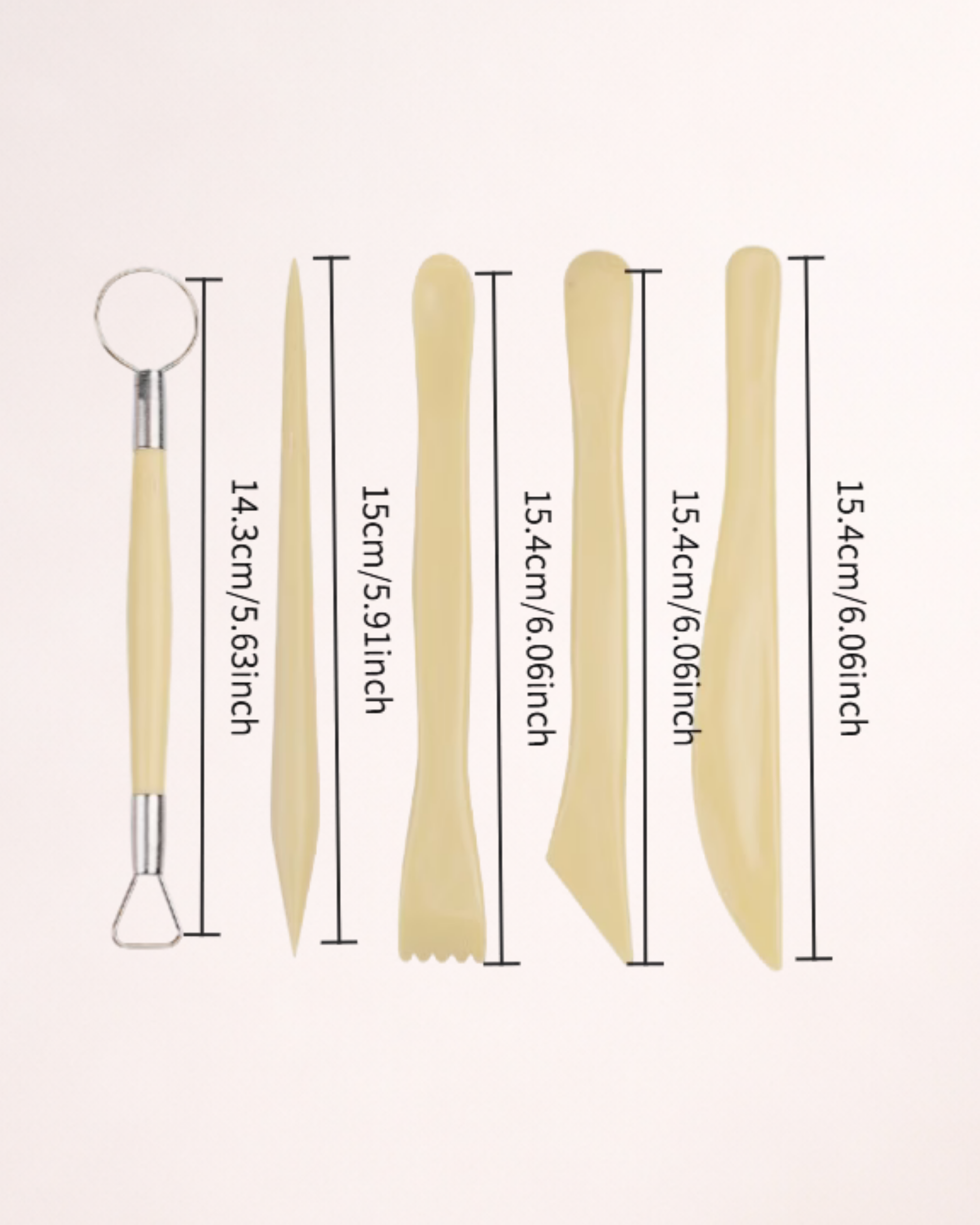 Set 12 ustensile pentru modelaj pastă de zahăr – lemn și metal