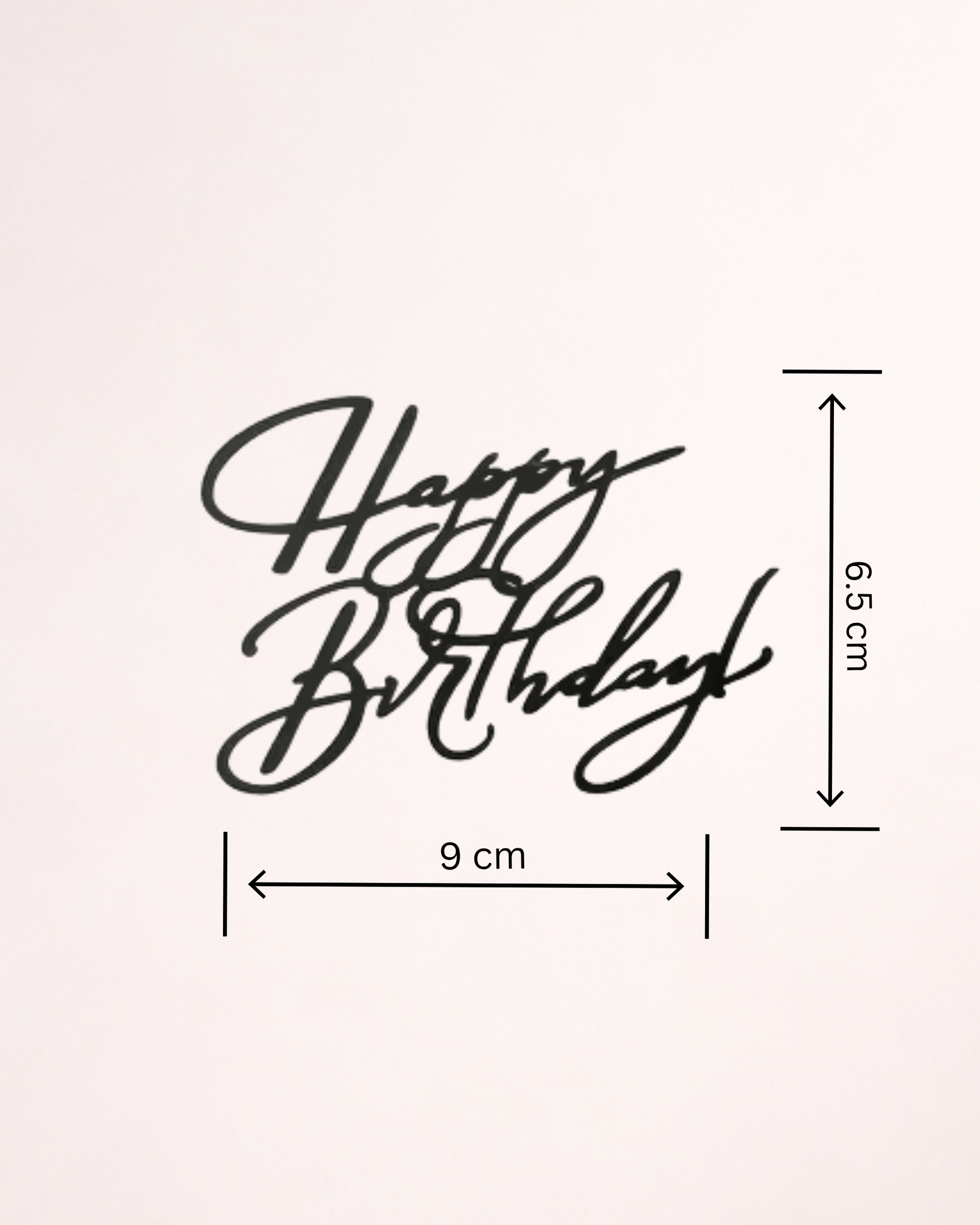 Cake Charm "Happy Birthday" pentru Tort – Decor Lateral Tort