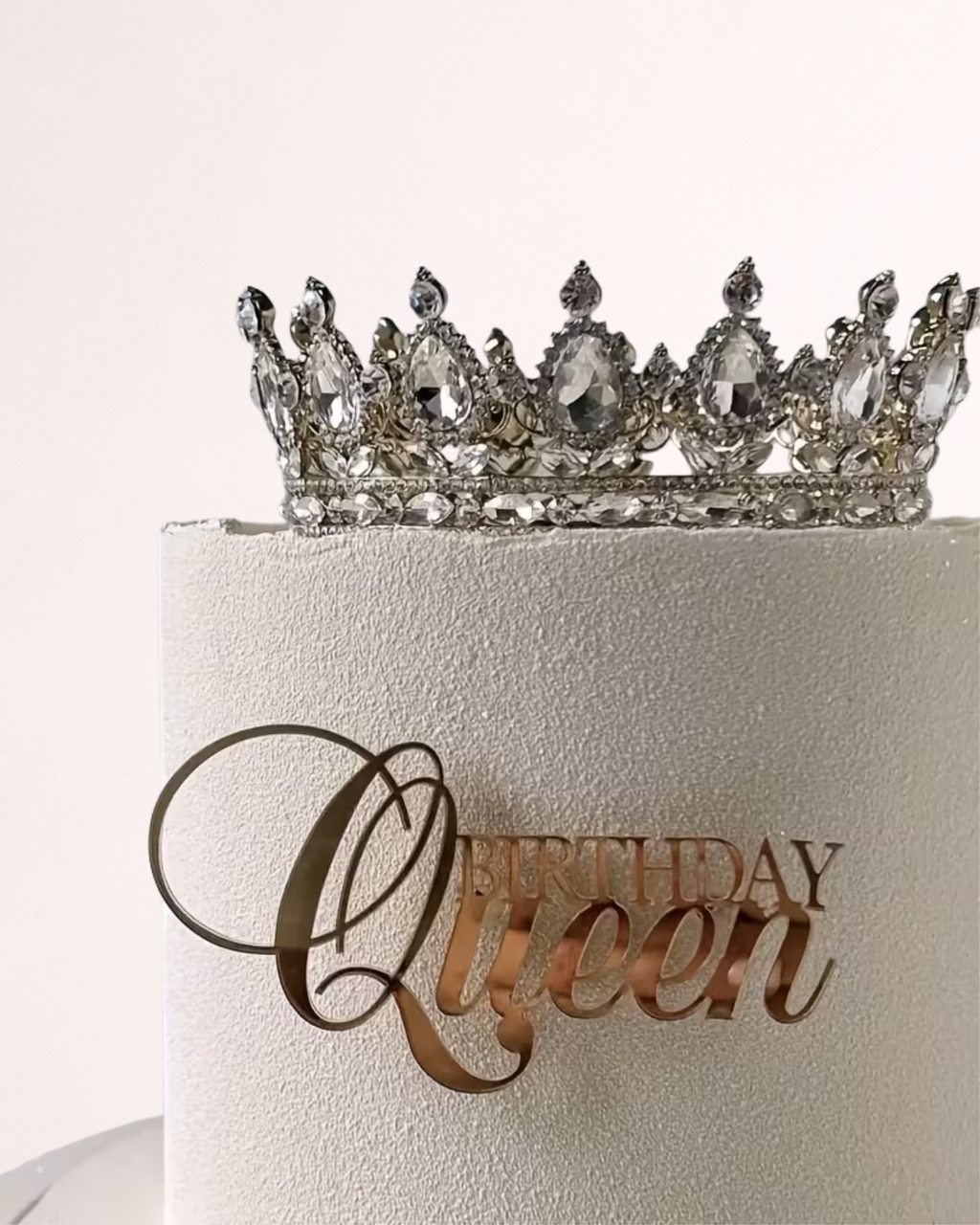 Cake Charm "Birthday Queen" pentru Tort – Decor Lateral Tort