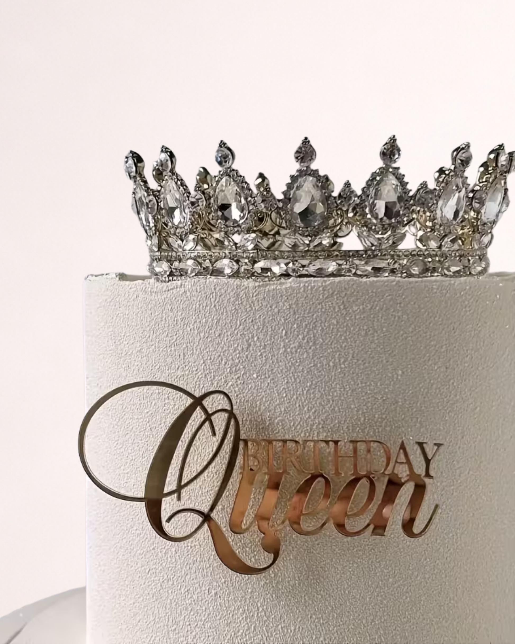 Cake Charm "Birthday Queen" pentru Tort – Decor Lateral Tort