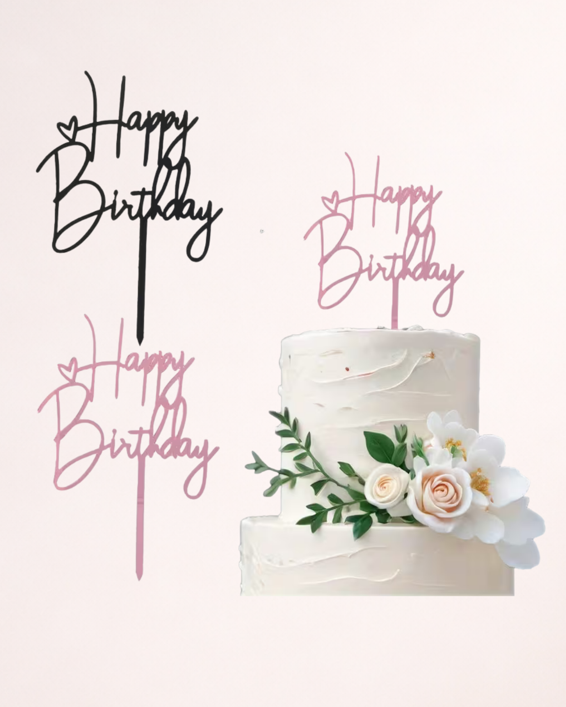 Topper tort "Happy Birthday"
