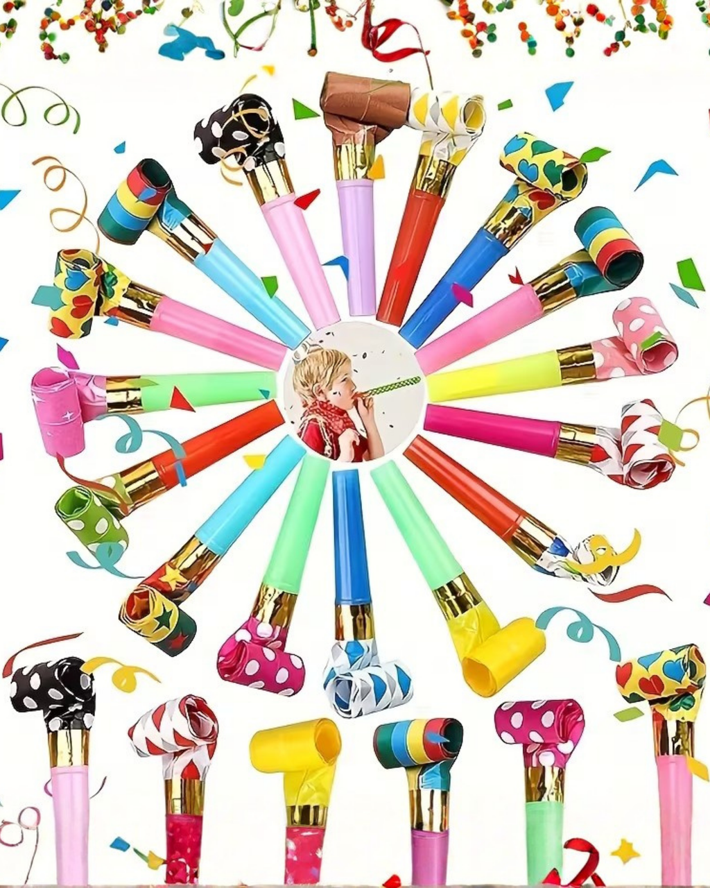 Set suflători party – 25 bucăți
