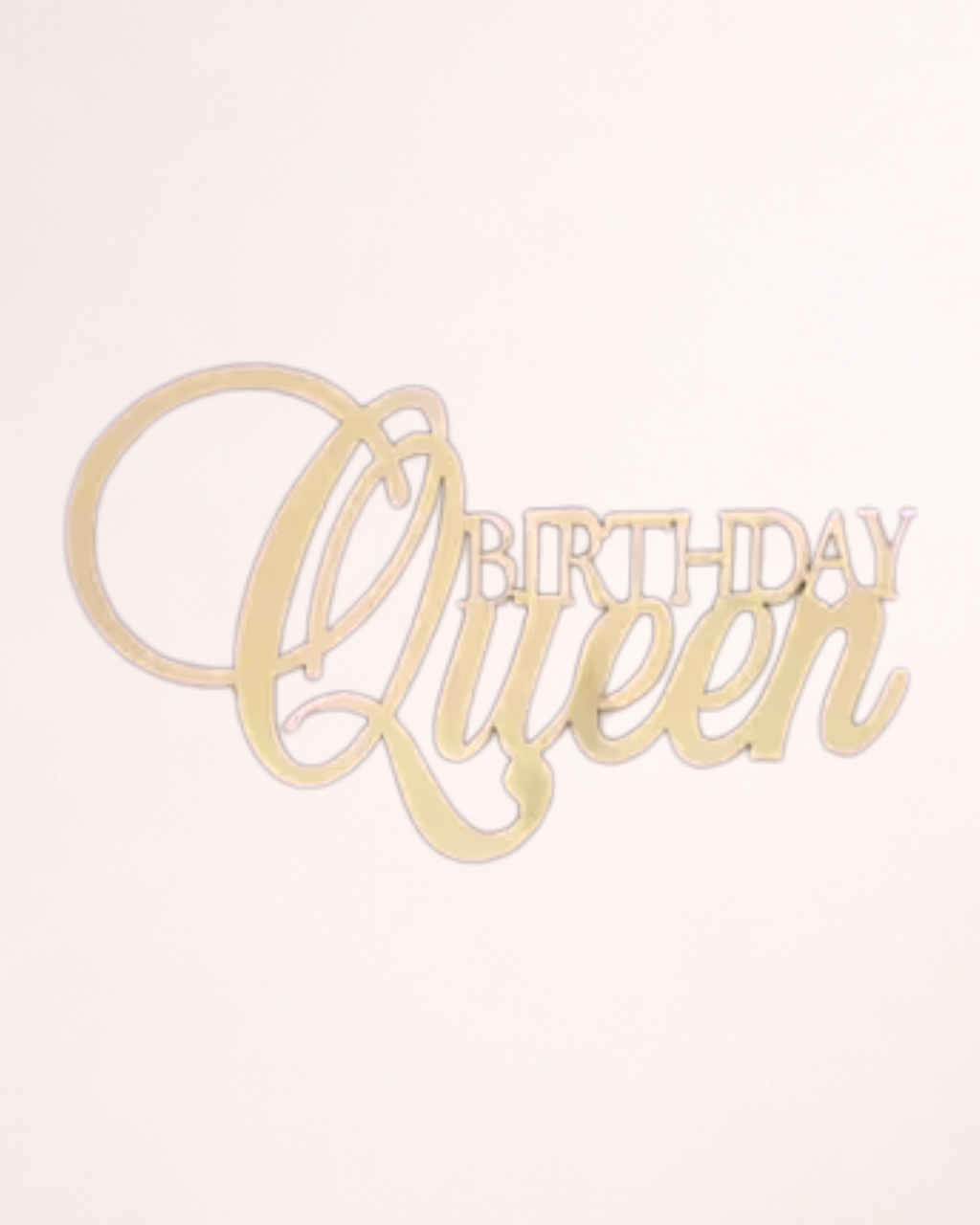 Cake Charm "Birthday Queen" pentru Tort – Decor Lateral Tort