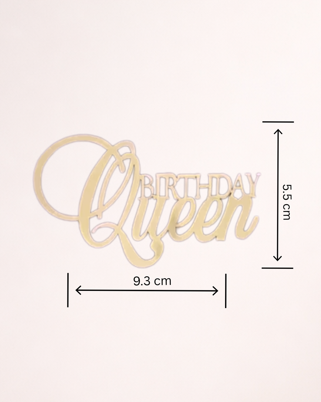 Cake Charm "Birthday Queen" pentru Tort – Decor Lateral Tort