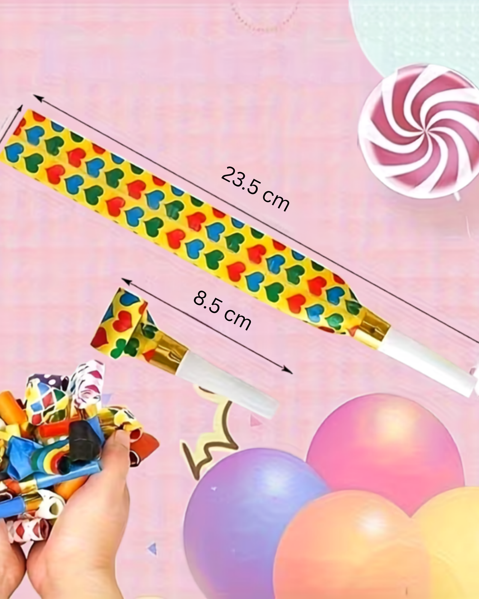Set suflători party – 25 bucăți
