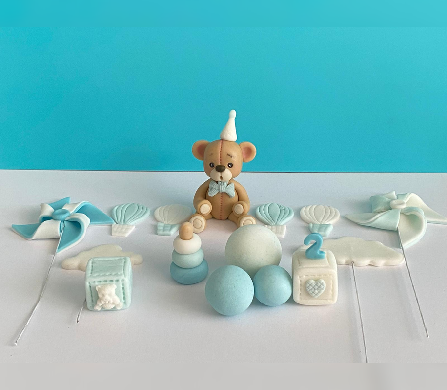 Set Figurine pentru tort - Ursuleț