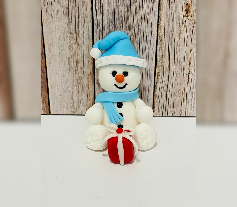 Figurină tort Om de zăpadă