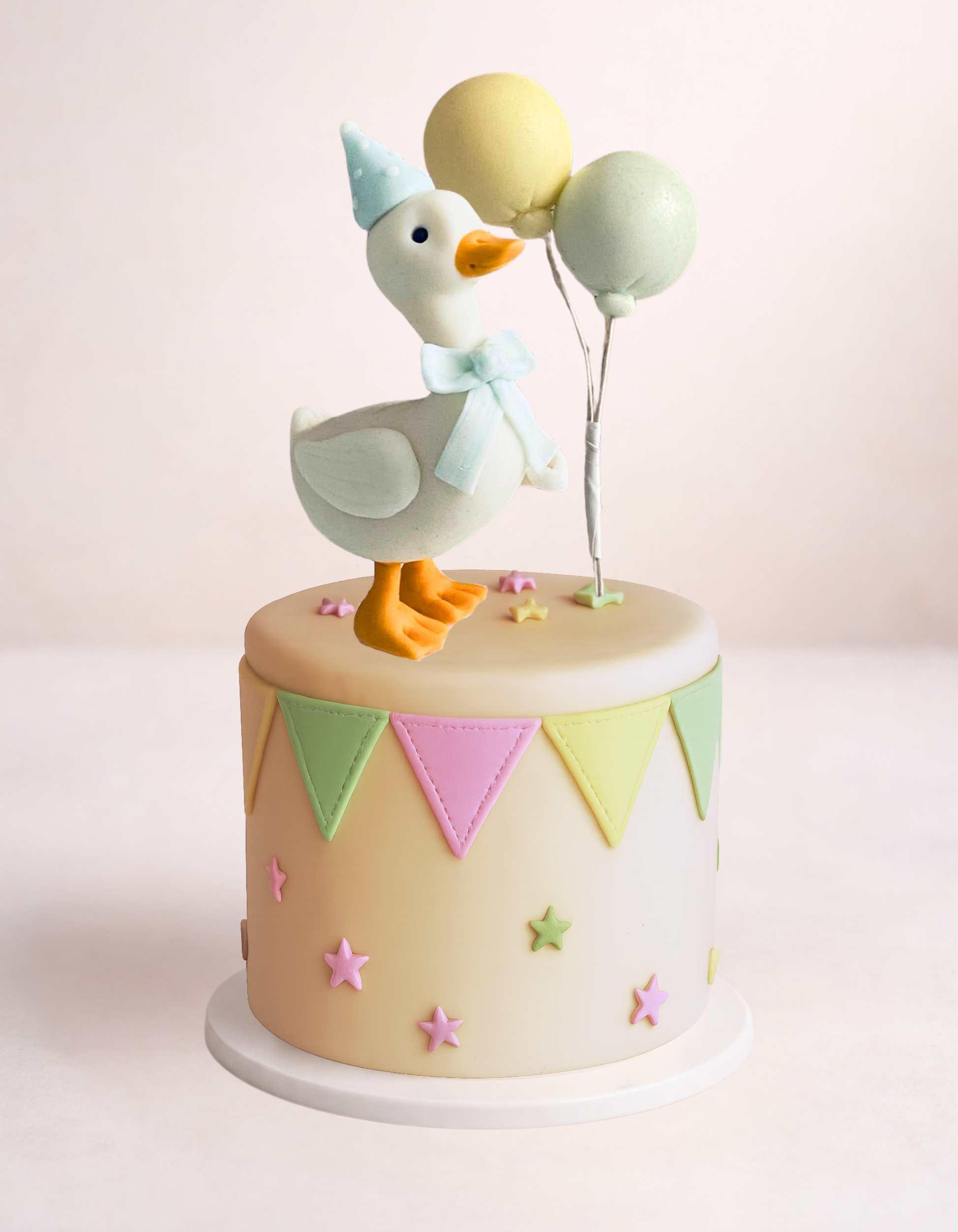 Figurina pentru tort in forma de ratusca baietel