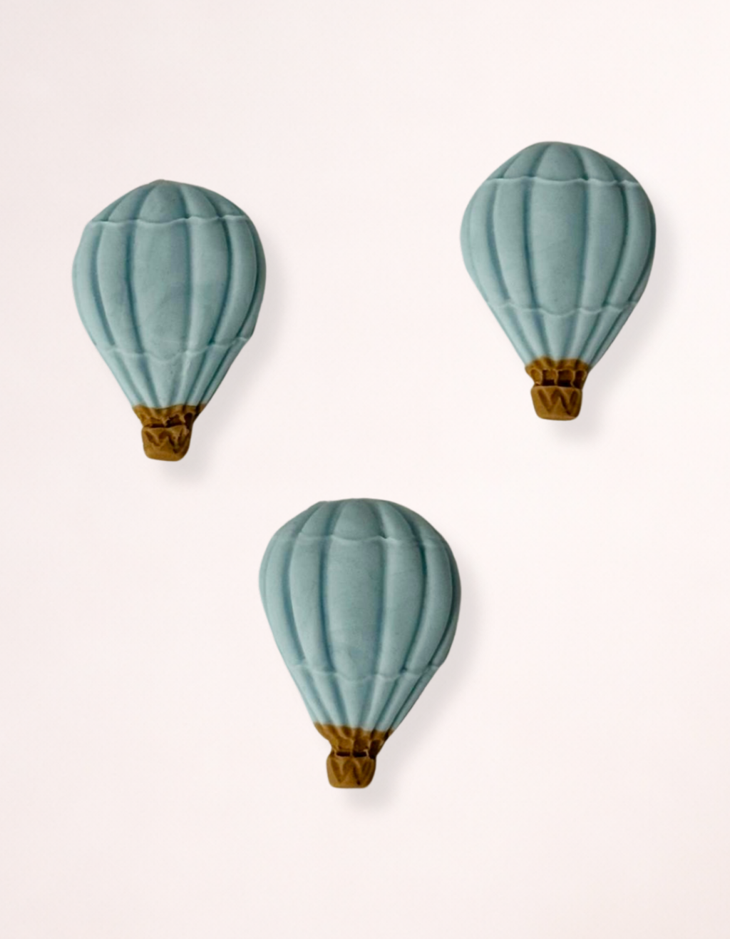 Figurina pentru tort din pasta de zahar in forma de balon cu aer cald