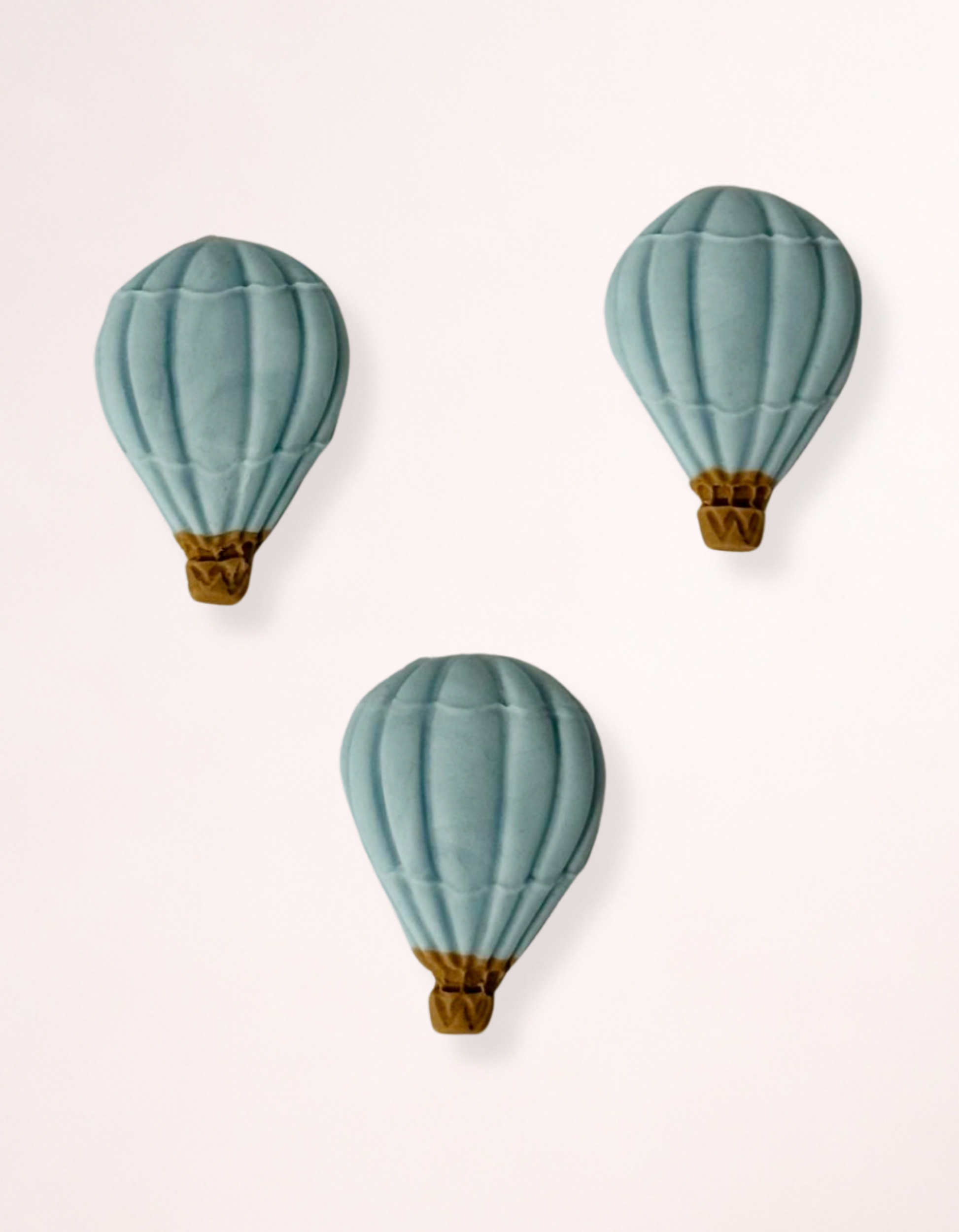 Figurina pentru tort din pasta de zahar in forma de balon cu aer cald