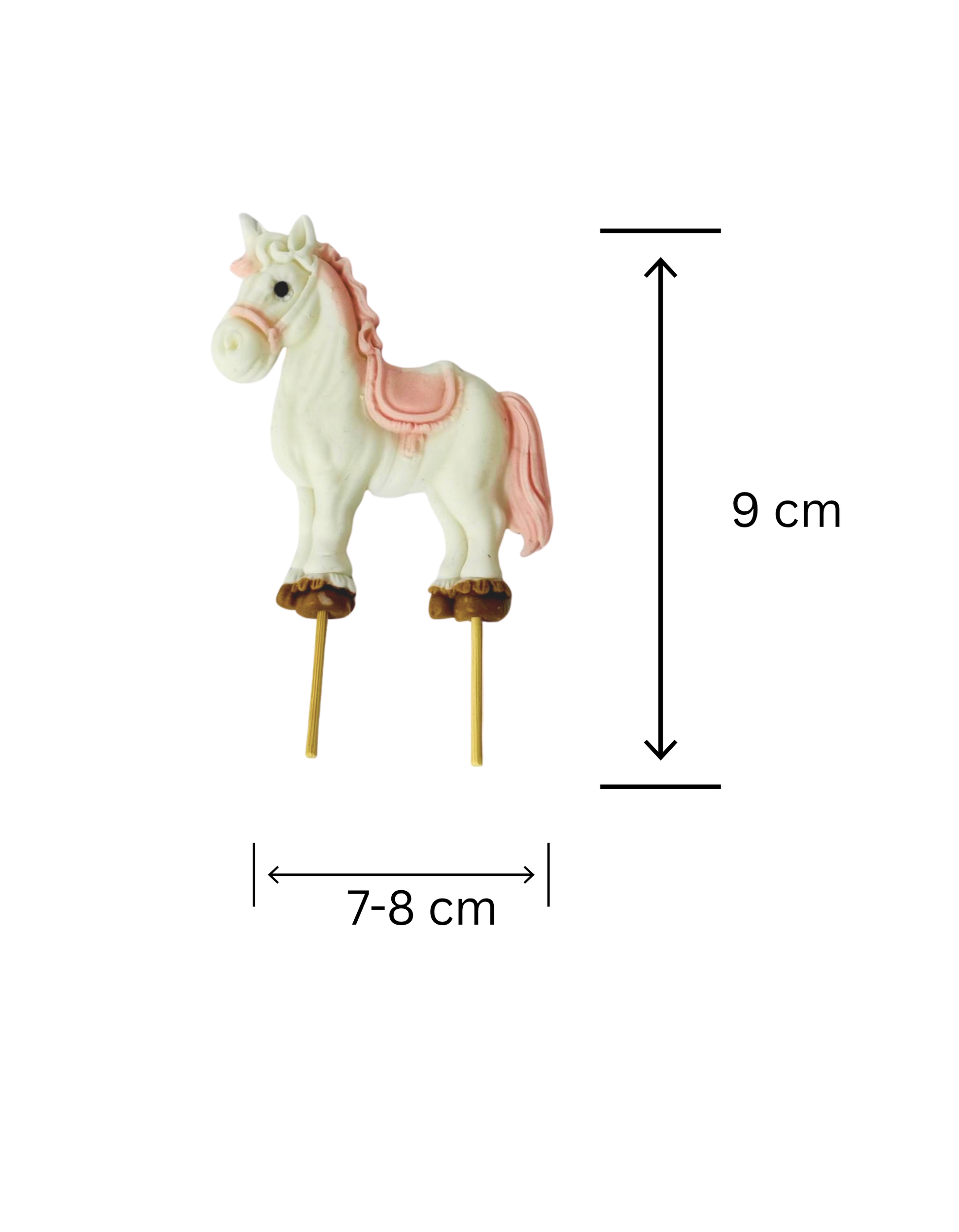 Figurina pentru tort din pasta de zahar in forma de calut