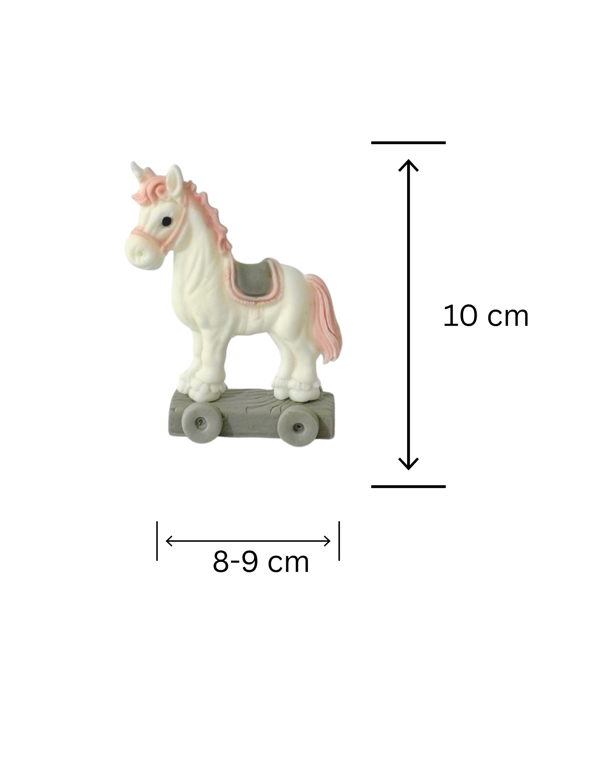 Figurina pentru tort din pasta de zahar in forma de calut