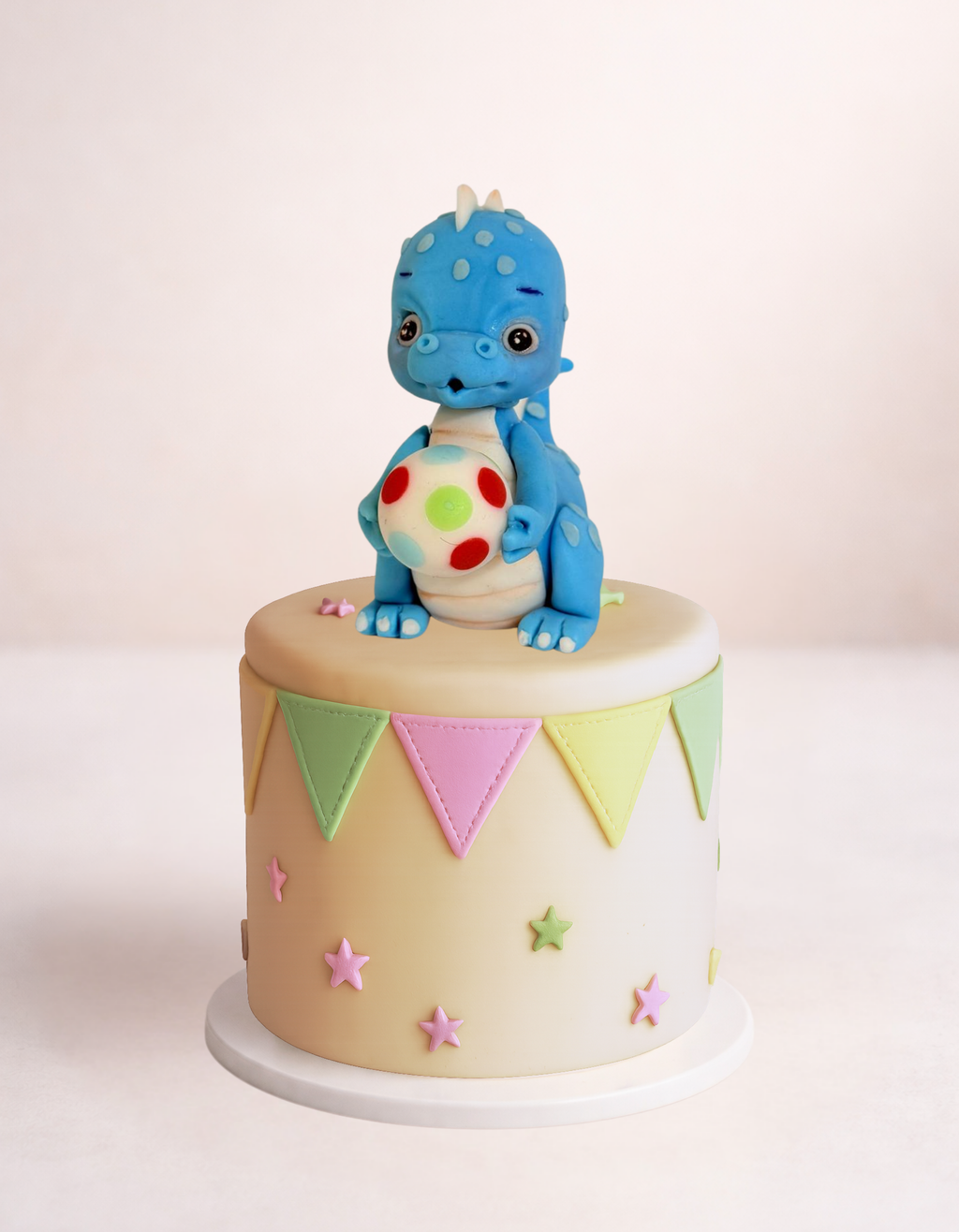 Figurina pentru tort din pasta de zahar in forma de Dinozaur
