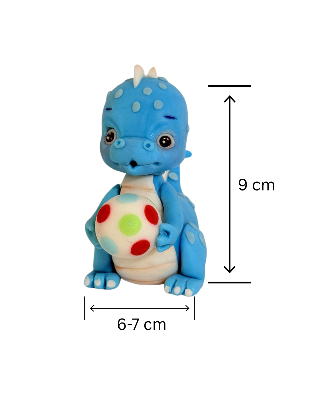 Figurina pentru tort din pasta de zahar in forma de Dinozaur