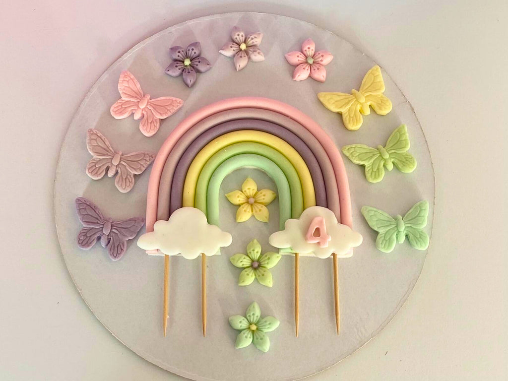 Set figurine pentru tort in forma de Fluturas