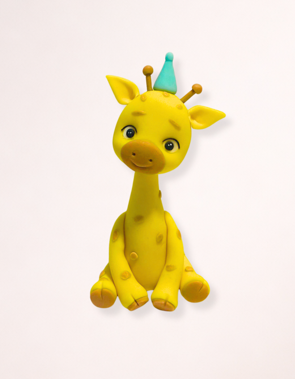 Figurina pentru tort din pasta de zahar in forma de Girafa