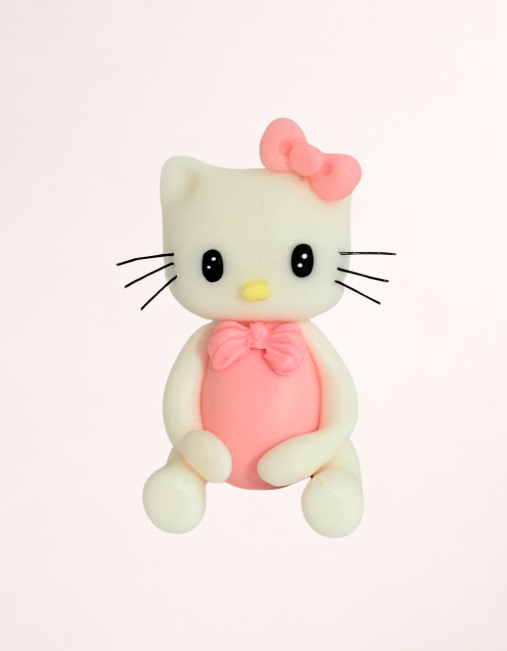 Figurina pentru tort din pasta de zahar in forma de Hello Kitty