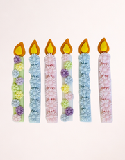 6 x figurine în formă de lumânări - Set figurine Tort