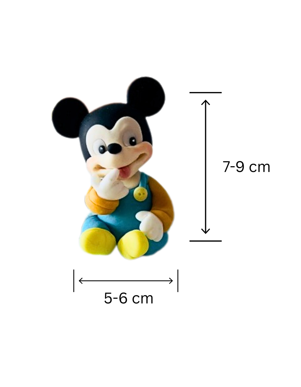 Figurina pentru tort din pasta de zahar in forma de Mickey Mouse