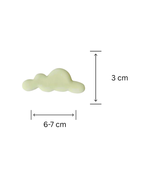 Figurina pentru tort din pasta de zahar in forma de norisori