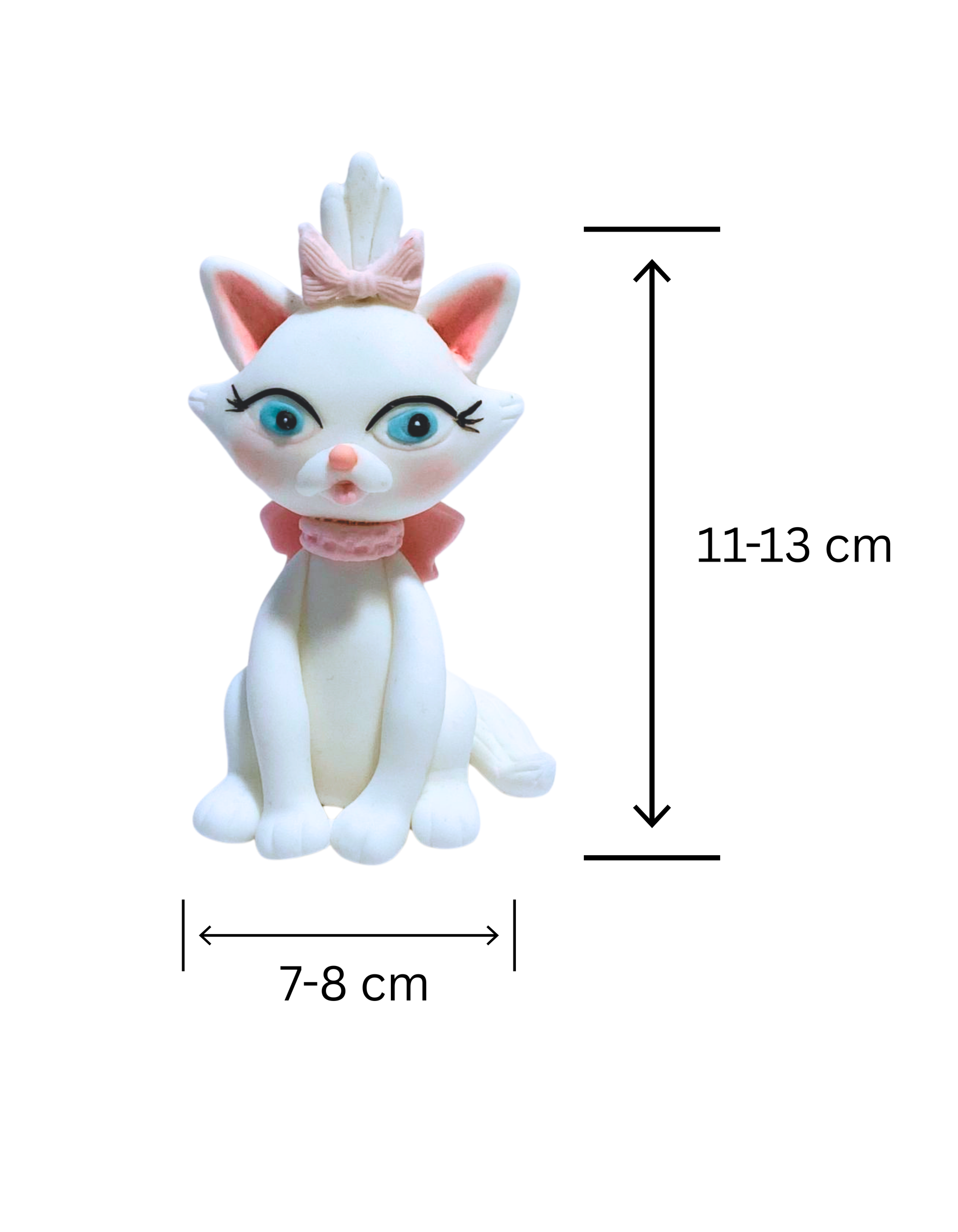 Figurina pentru tort din pasta de zahar in forma de Pisica Marie