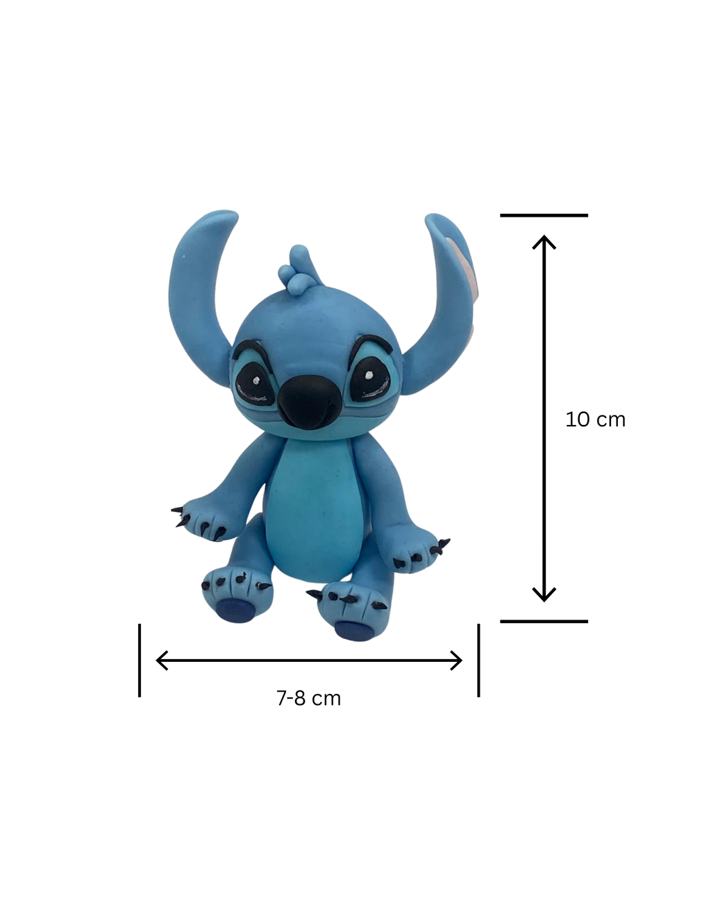 Figurina pentru tort din pasta de zahar in forma de Stitch