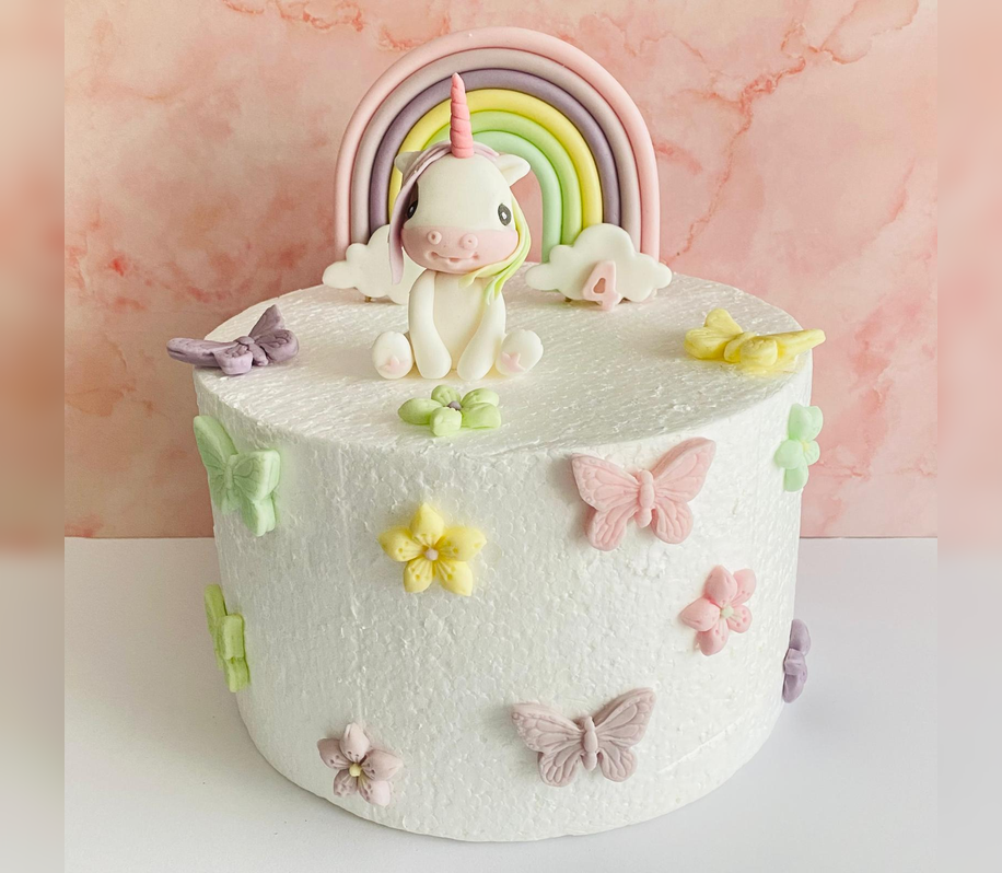 Set figurine pentru tort in forma de Unicorn
