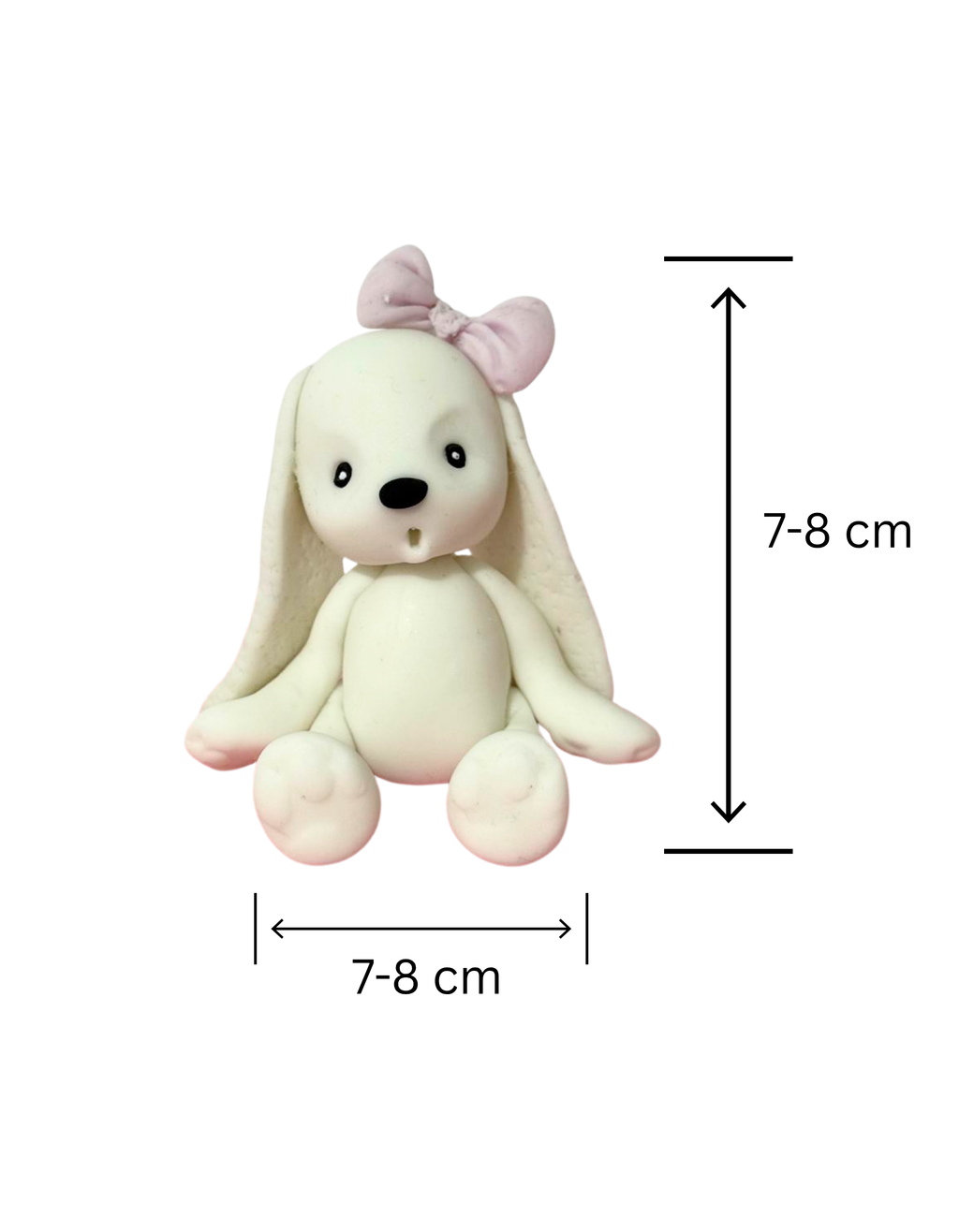 Figurina pentru tort din pasta de zahar in forma de catelus