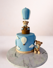 Doi Ursuleți cu Balonul - Set Figurine Tort