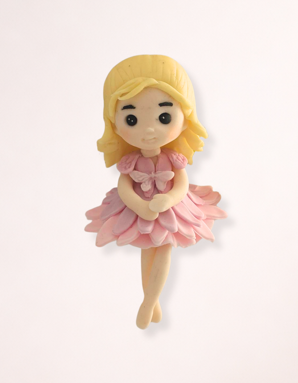 Figurina pentru tort din pasta de zahar in forma de Zana Florilor