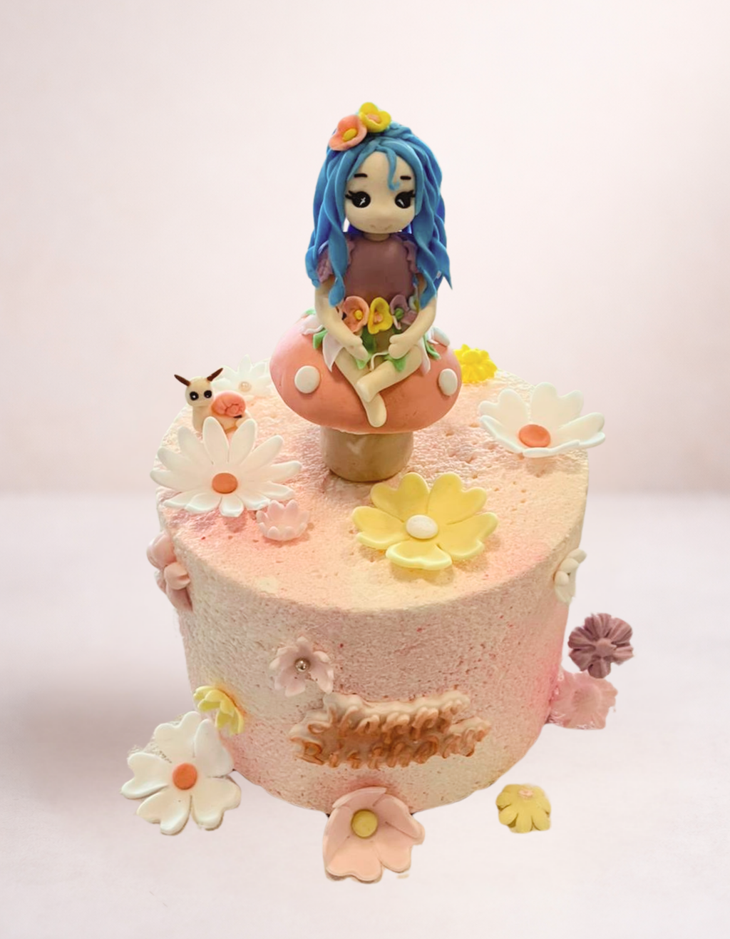 Figurina pentru tort din pasta de zahar in forma de Zana Magica