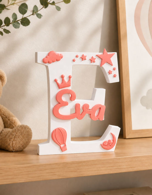 Literă personalizată cu nume pentru camera copilului – imprimată 3D