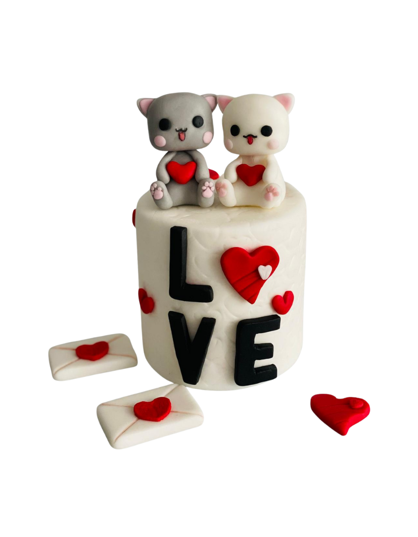 Set figurine pentru tort pentru Valentine's Day