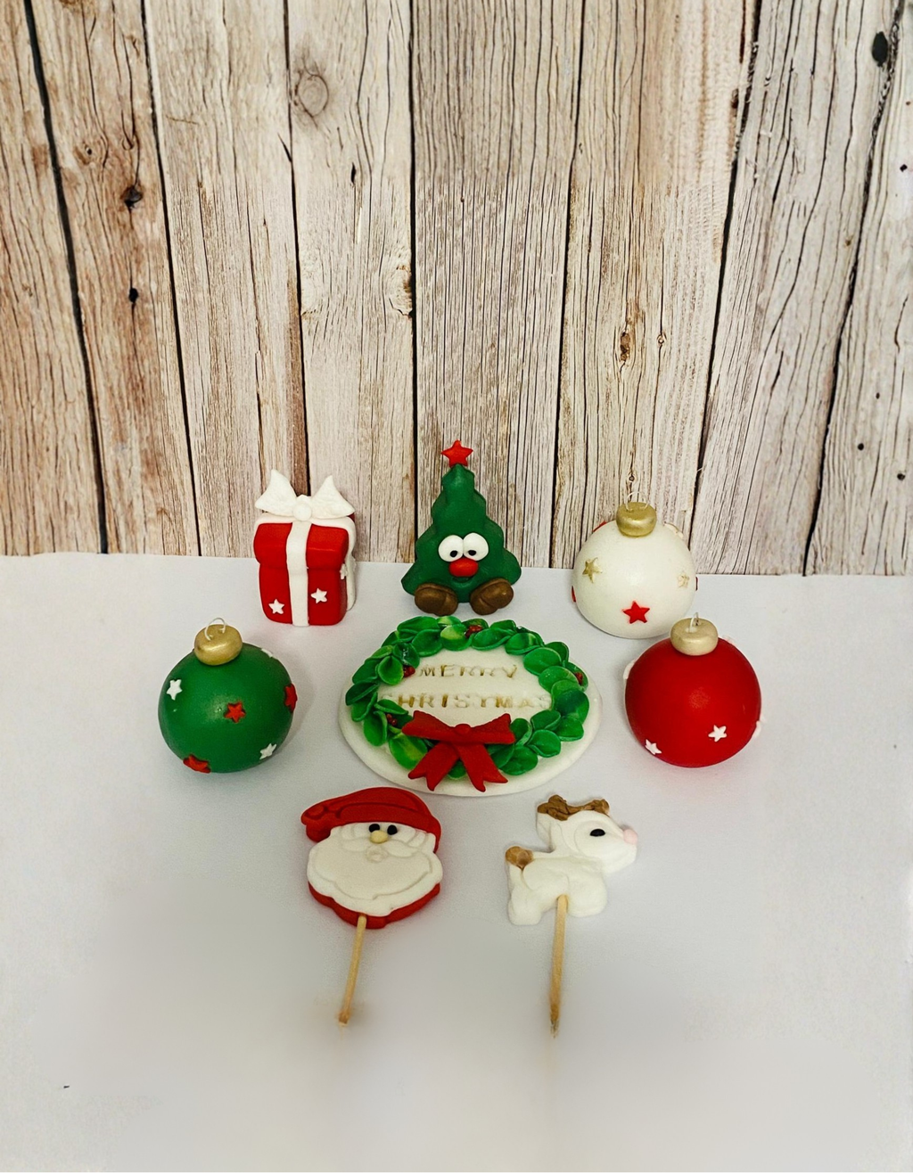 Set figurine pentru tort Craciun