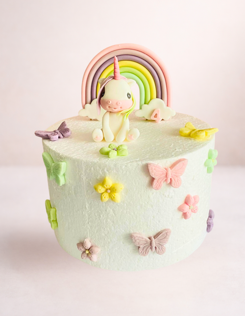 Set figurine pentru tort in forma de Unicorn